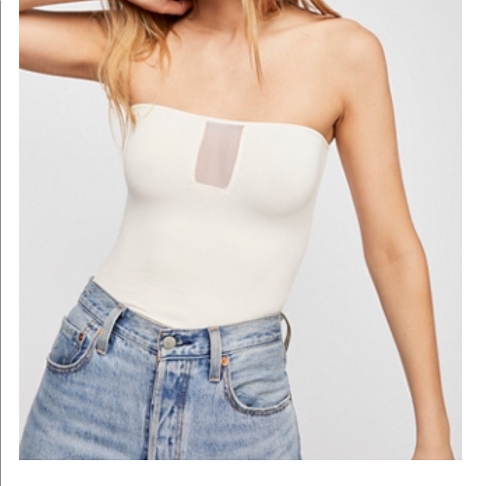 FREE PEOPLE WHITE TUBE TOP